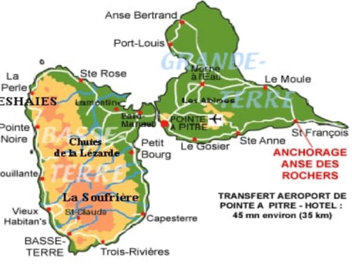 Villa Creole Domaine Prive De L'Anse Des Rochers Сен-Франсуа Екстер'єр фото